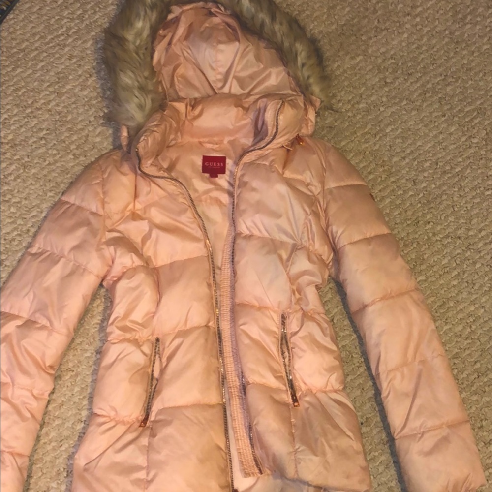 Guess branded pastel pink jacket